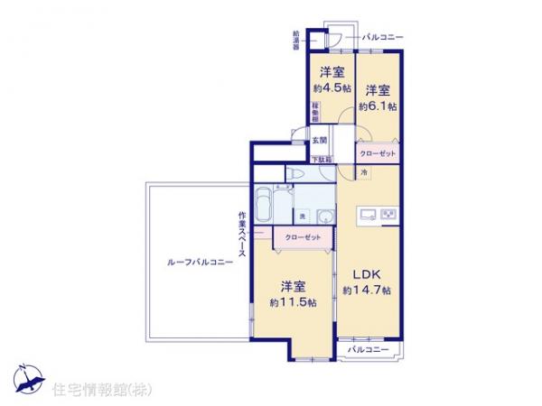 中古マンション 神奈川県川崎市幸区古市場1781-3 JR南武線鹿島田駅 4,480万円