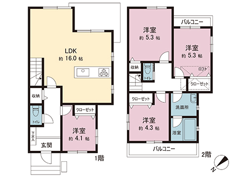 中古戸建 府中市四谷４丁目 京王線中河原駅 4,280万円