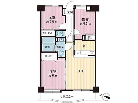 中古マンション 大和市下鶴間 小田急江ノ島線鶴間駅 2,780万円