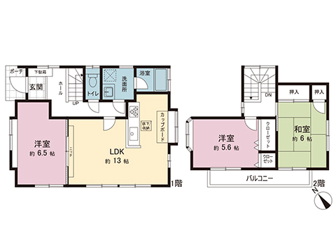 中古戸建 海老名市杉久保南３丁目 小田急線海老名駅 2,280万円