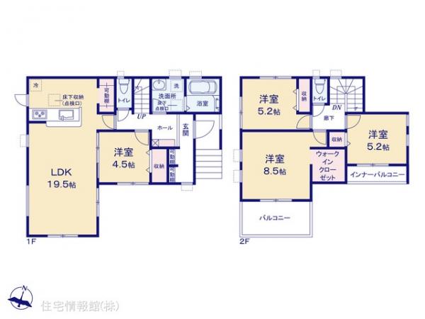 新築戸建 埼玉県さいたま市西区大字二ツ宮43-3 JR東北本線（宇都宮線）大宮駅 3,680万円