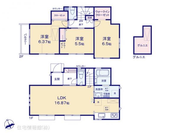 新築戸建 東京都府中市浅間町４丁目28 京王線東府中駅 6,390万円