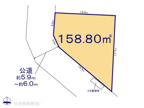 土地 千葉県柏市布施新町４丁目2625-6 JR常磐線（上野〜取手）我孫子駅 2,380万円
