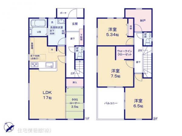 新築戸建 埼玉県久喜市吉羽３丁目17-1 JR東北本線（宇都宮線）久喜駅 3,390万円