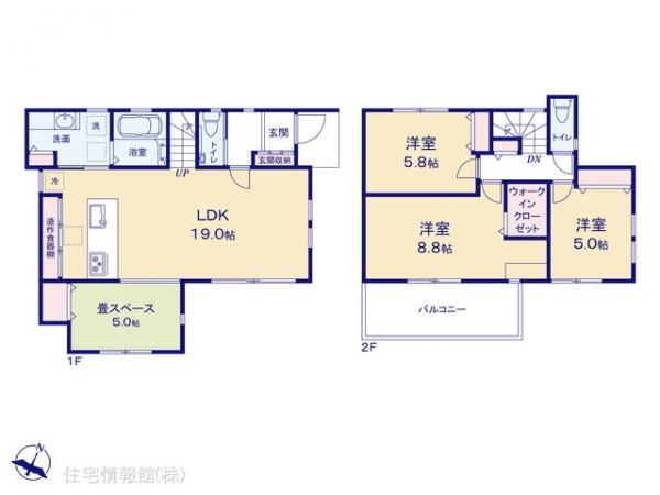新築戸建 埼玉県ふじみ野市駒西１丁目1-7 東武東上線ふじみ野駅 4,880万円