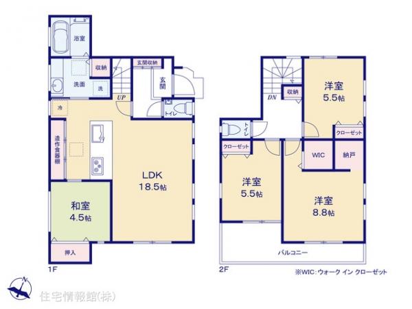 新築戸建 埼玉県ふじみ野市福岡中央２丁目5 東武東上線上福岡駅 5,480万円