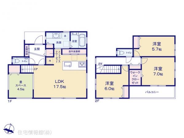 新築戸建 埼玉県川越市大字寺尾701-4 東武東上線上福岡駅 4,480万円