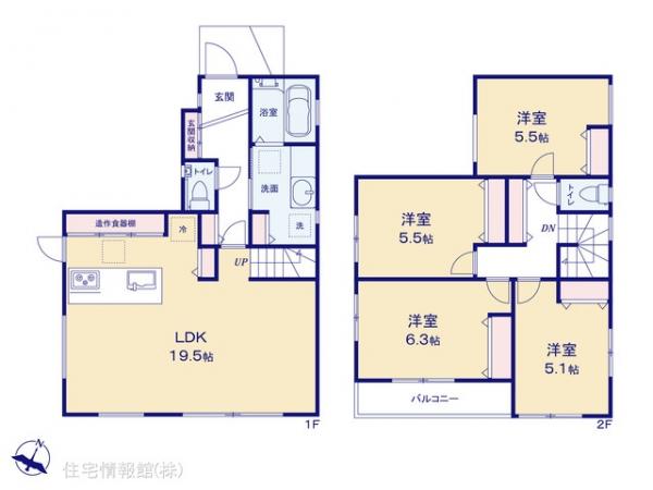新築戸建 埼玉県川越市大字藤間392-34 東武東上線上福岡駅 4,680万円