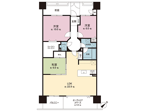 中古マンション 八王子市大和田町３丁目 京王線京王八王子駅 3,490万円