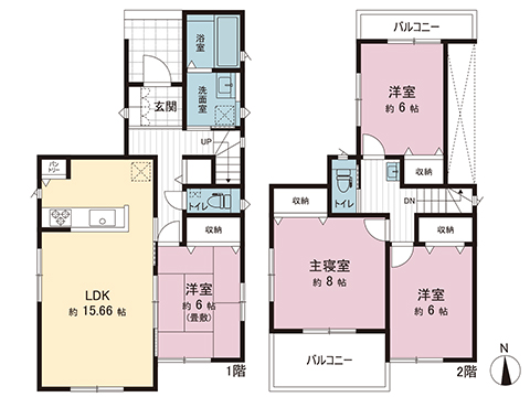 新築戸建 栃木市平柳町３丁目 東武日光線新栃木駅 2,090万円