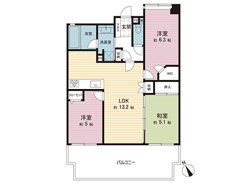 中古マンション 宇都宮市元今泉２丁目 JR東北本線 (宇都宮線）宇都宮駅 2,798万円