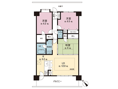 中古マンション 羽村市神明台２丁目 JR青梅線羽村駅 2,480万円