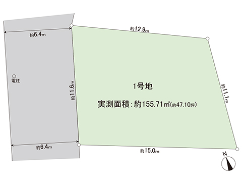 土地 宇都宮市御幸ケ原町 JR東北本線 (宇都宮線）岡本駅 1,490万円
