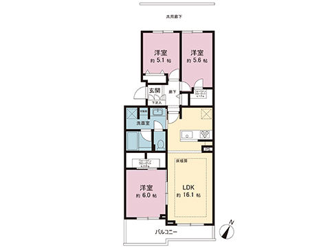 中古マンション 川崎市多摩区菅北浦４丁目 京王相模原線京王稲田堤駅 3,199万円