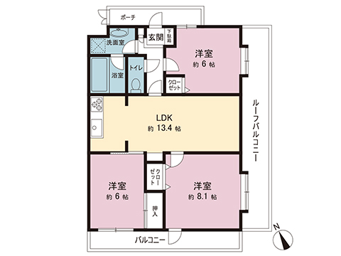 中古マンション 羽村市小作台２丁目 JR青梅線小作駅 1,999万円