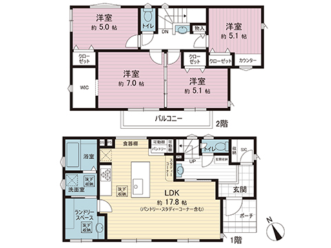 新築戸建 八王子市楢原町 JR横浜線八王子駅 4,950万円