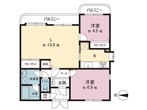 中古マンション 横浜市青葉区桜台 東急田園都市線青葉台駅 2,680万円