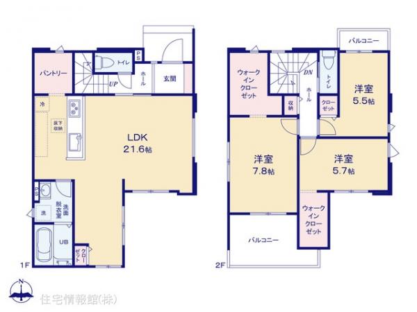 新築戸建 埼玉県三郷市幸房786-6 つくばエクスプレス三郷中央駅 6,098万円