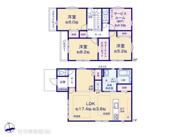 新築戸建 東京都小金井市貫井南町５丁目4-3 JR中央線国分寺駅 7,799万円