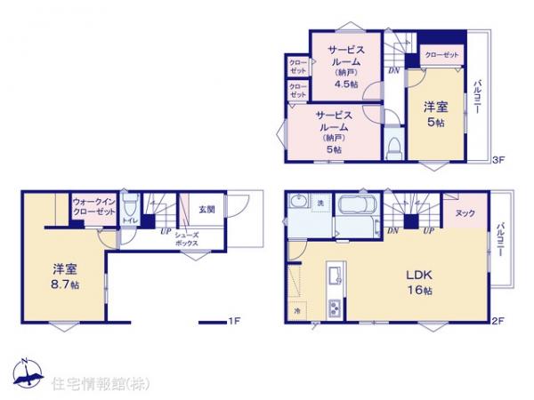 新築戸建 神奈川県横浜市中区本牧大里町9-16 JR根岸線根岸駅 5,080万円