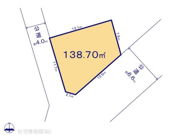 土地 埼玉県狭山市大字水野583-41 西武新宿線入曽駅 2,380万円