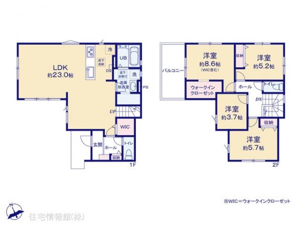 新築戸建 埼玉県鶴ヶ島市脚折町２丁目23-27 東武東上線坂戸駅 4,399万円