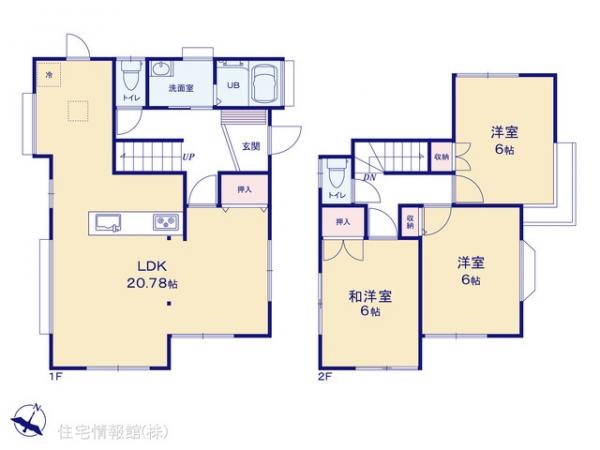 中古戸建 埼玉県桶川市末広３丁目12-20 JR高崎線桶川駅 2,199万円