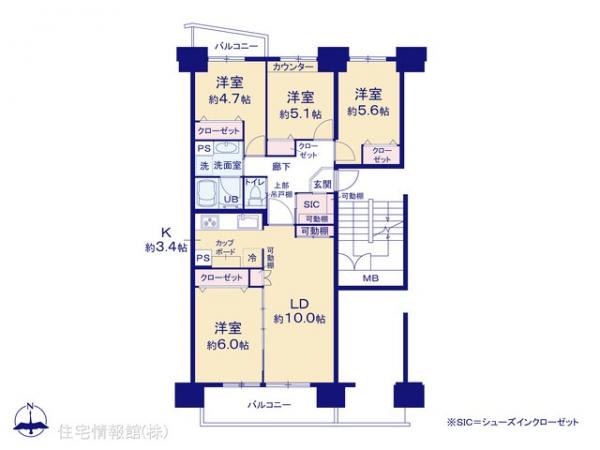 中古マンション 神奈川県横浜市旭区若葉台１丁目11 JR横浜線十日市場駅 2,290万円