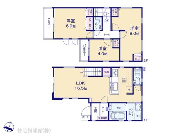 新築戸建 神奈川県相模原市南区上鶴間４丁目1215-11 小田急江ノ島線東林間駅 4,599万円