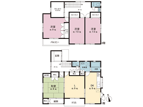 中古戸建 中郡二宮町富士見が丘１丁目 JR東海道本線(東京〜熱海)二宮駅 1,500万円