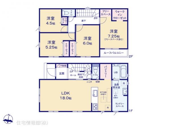 新築戸建 東京都東大和市南街３丁目19-10 多摩モノレール上北台駅 4,980万円