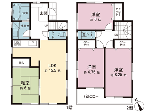 中古戸建 座間市ひばりが丘５丁目 小田急江ノ島線南林間駅 3,480万円