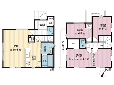 新築戸建 大和市南林間７丁目 小田急江ノ島線南林間駅 5,498万円