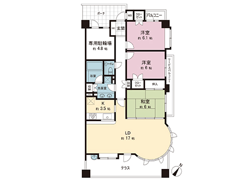 中古マンション 大和市下鶴間 小田急江ノ島線南林間駅 3,750万円