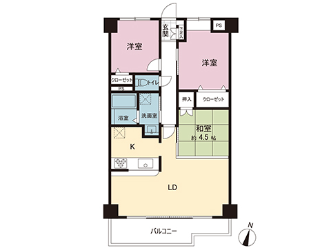中古マンション 大和市中央林間西６丁目 小田急江ノ島線中央林間駅 2,780万円