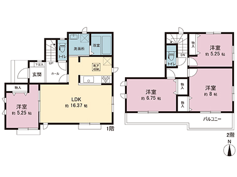 新築戸建 座間市立野台２丁目 小田急線座間駅 4,390万円