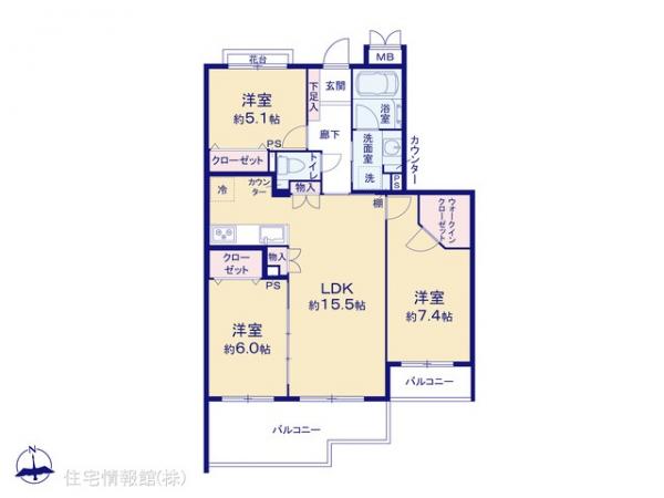 中古マンション 神奈川県横浜市神奈川区神大寺２丁目28-12 横浜市営地下鉄ブルーライン片倉町駅 5,799万円