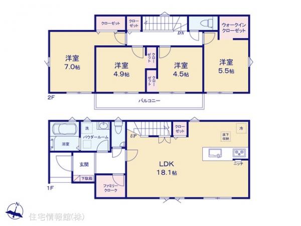 新築戸建 東京都西多摩郡瑞穂町大字高根34-1 JR八高線（八王子〜高麗川）箱根ヶ崎駅 2,780万円