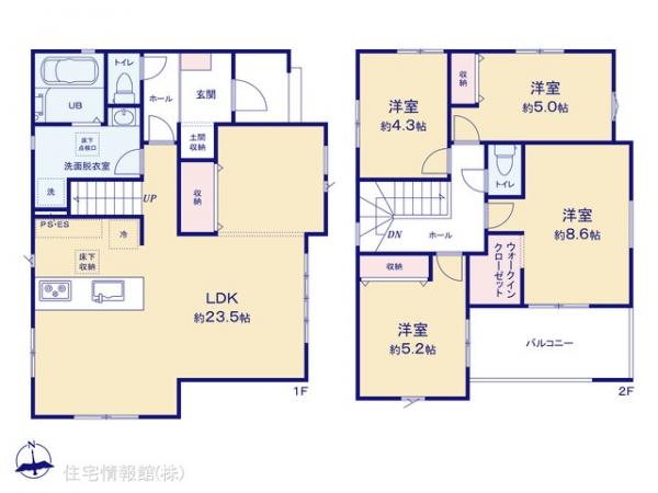 新築戸建 東京都八王子市丸山町27-4 JR中央線八王子駅 4,499万円