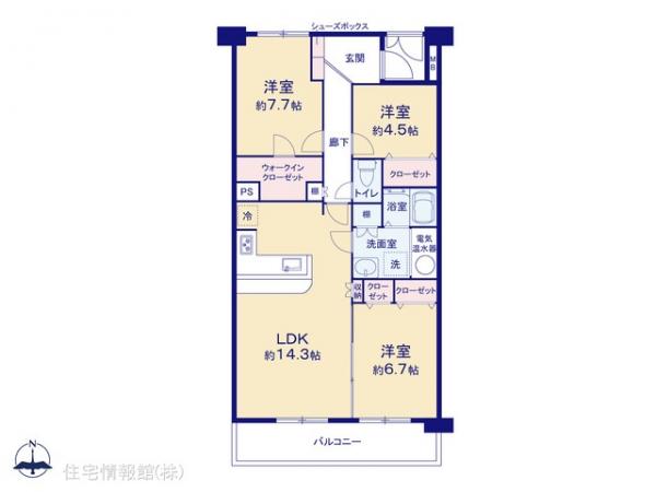 中古マンション 千葉県千葉市稲毛区園生町1223-11 JR総武本線稲毛駅 2,080万円