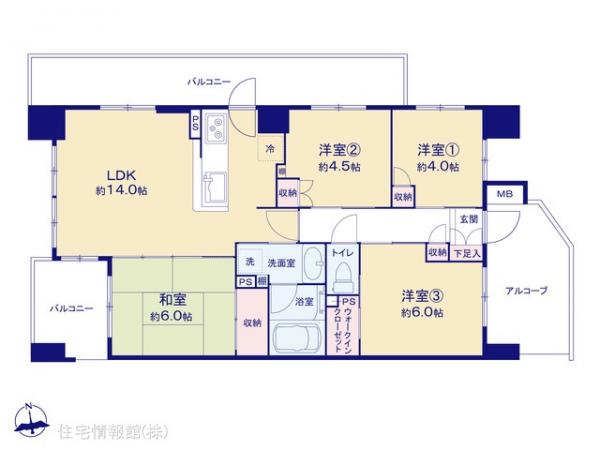 中古マンション 神奈川県横浜市鶴見区東寺尾中台1-11 京急本線花月総持寺駅 4,199万円