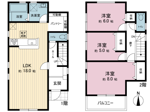 新築戸建 宇都宮市鶴田町 JR日光線鶴田駅 3,090万円