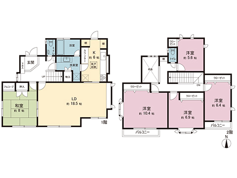 中古戸建 川崎市麻生区王禅寺西２丁目 小田急線新百合ヶ丘駅 7,980万円