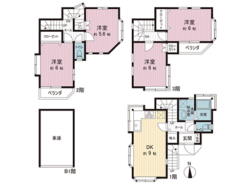 中古戸建 川崎市麻生区東百合丘２丁目 小田急線百合ヶ丘駅 2,499万円