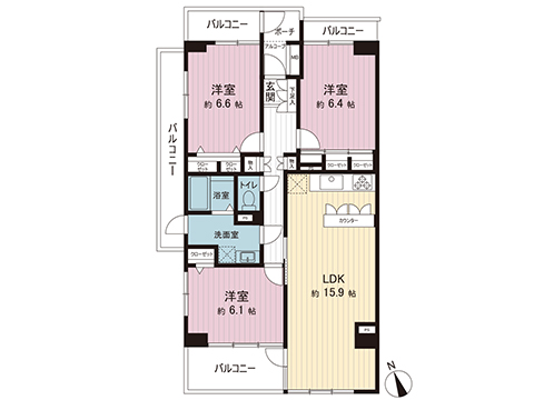 中古マンション 千葉市稲毛区小中台町 JR総武本線稲毛駅 2,690万円