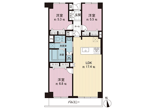 中古マンション 千葉市稲毛区小仲台８丁目 JR総武本線稲毛駅 2,590万円