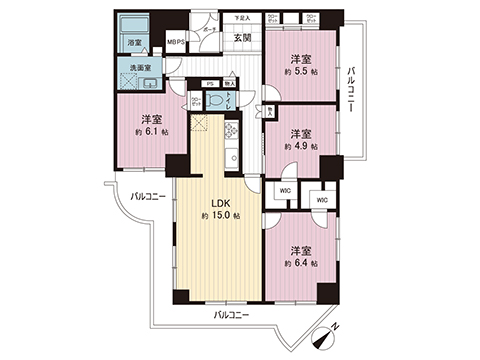 中古マンション 千葉市花見川区幕張町５丁目 JR中央・総武線幕張駅 3,590万円
