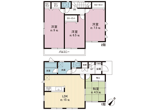 中古戸建 八王子市川町 JR中央線西八王子駅 2,399万円