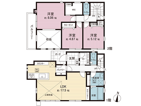 新築戸建 町田市真光寺１丁目 小田急線鶴川駅 5,380万円