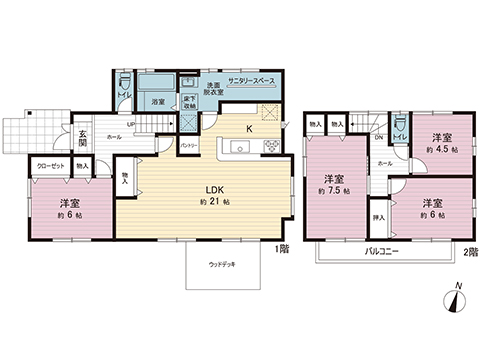 中古戸建 宇都宮市さつき１丁目 JR東北本線 (宇都宮線）雀宮駅 3,699万円